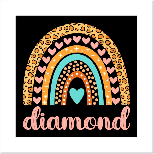 Diamond Name Diamond Birthday Wall Art by CreativeShirt